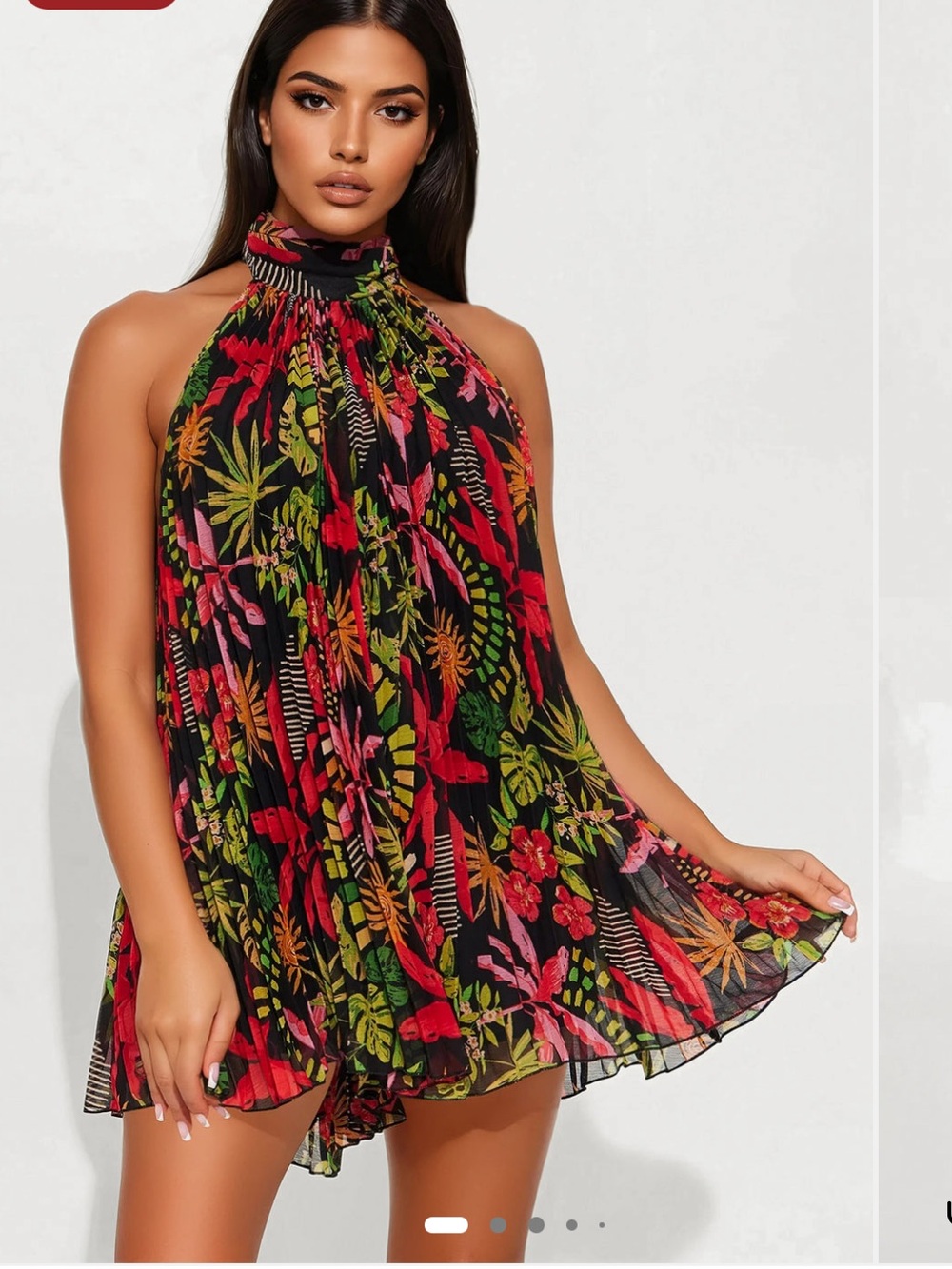 NWT Fashion Nova Tropical Romper (L)
